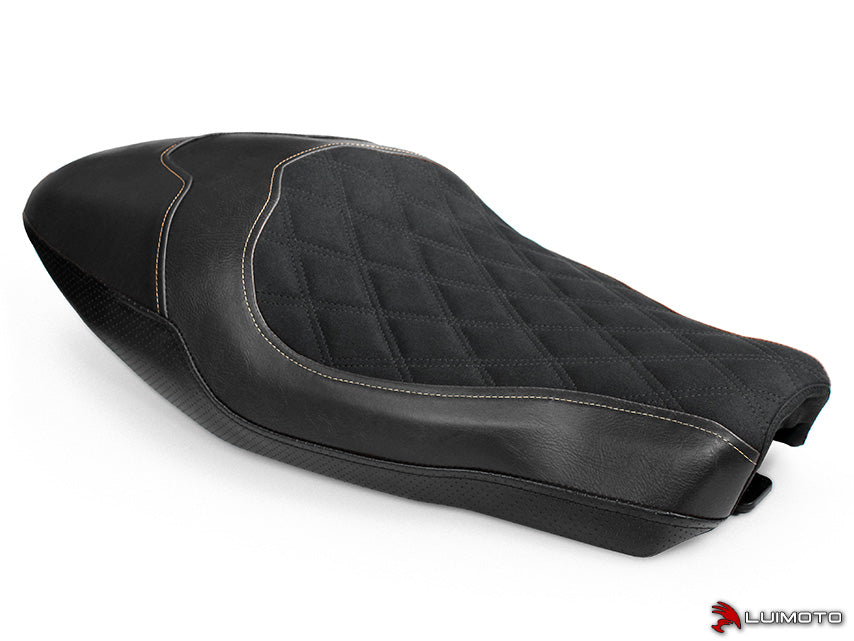 LUIMOTO (DIAMOND II) Rider Seat Cover for the DUCATI SCRAMBLER CAFE RACER