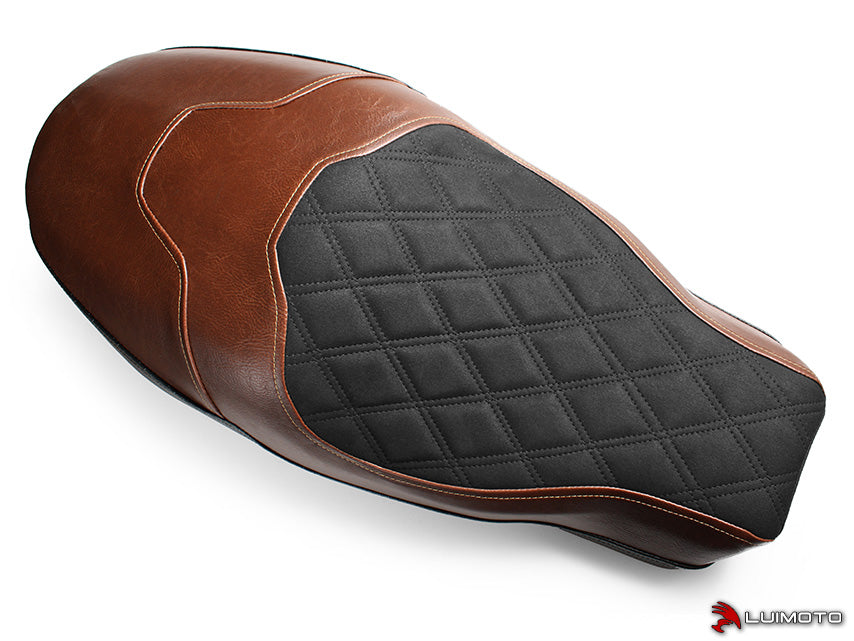 LUIMOTO (DIAMOND II) Rider Seat Cover for the DUCATI SCRAMBLER CAFE RACER