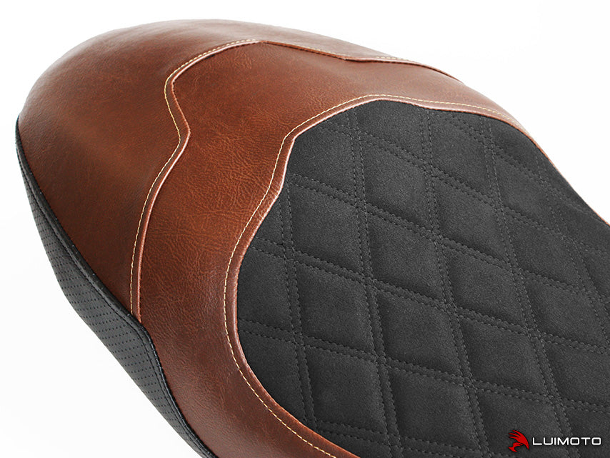 LUIMOTO (DIAMOND II) Rider Seat Cover for the DUCATI SCRAMBLER CAFE RACER