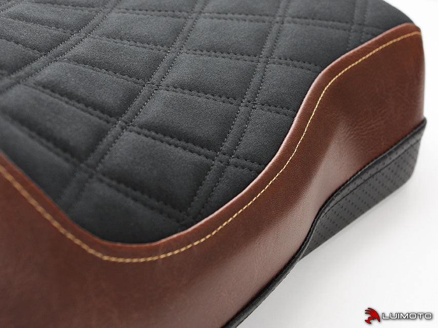 LUIMOTO (DIAMOND II) Rider Seat Cover for the DUCATI SCRAMBLER CAFE RACER