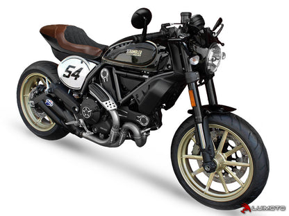 LUIMOTO (DIAMOND II) Rider Seat Cover for the DUCATI SCRAMBLER CAFE RACER