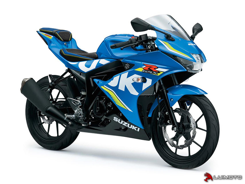 LUIMOTO STYLELINE Rider Seat Covers for the SUZUKI GSX-R125 / GSX-R150 and GSX-S150 / GSX-S125 2017+