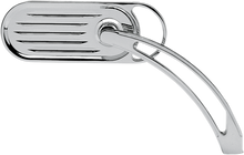 ARLEN NESS Mirror - Side View - Grooved Slingshot - Oval - Chrome 13-040