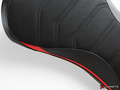 LUIMOTO (R-CAFE) Rider Seat Cover for the Triumph Street Triple 765 / S / R / RS
