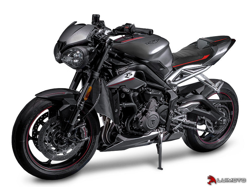 LUIMOTO (R-CAFE) Rider Seat Cover for the Triumph Street Triple 765 / S / R / RS