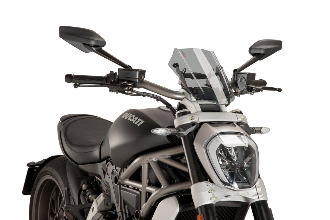 PUIG New Generation Adjustable Sport Windscreen for Ducati XDiavel
