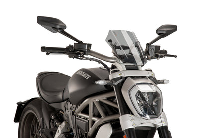 PUIG New Generation Adjustable Sport Windscreen for Ducati XDiavel
