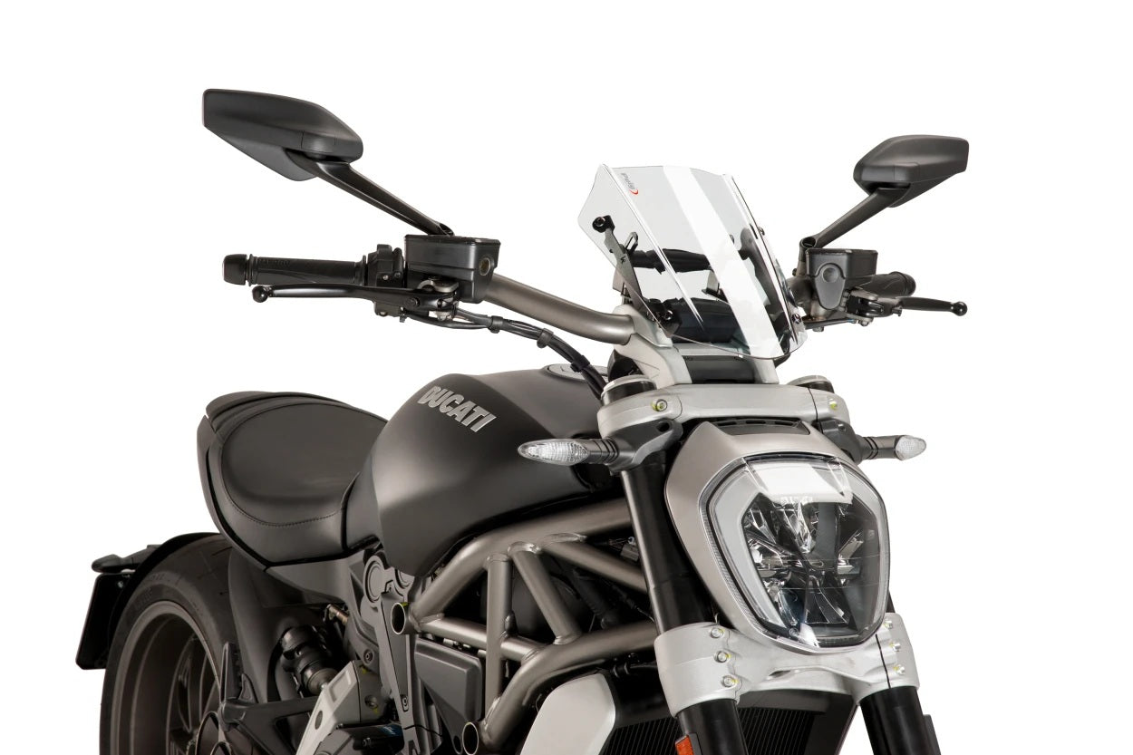 PUIG New Generation Adjustable Sport Windscreen for Ducati XDiavel