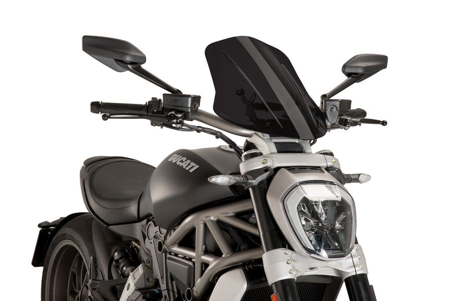 PUIG New Generation Adjustable Touring Windscreen for Ducati XDiavel