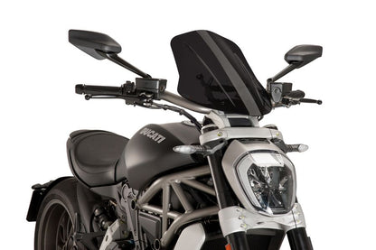 PUIG New Generation Adjustable Touring Windscreen for Ducati XDiavel