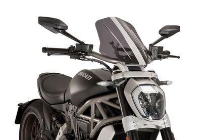 PUIG New Generation Adjustable Touring Windscreen for Ducati XDiavel