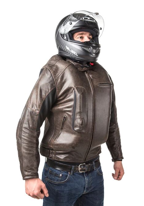 Helite Leather Airbag Jacket