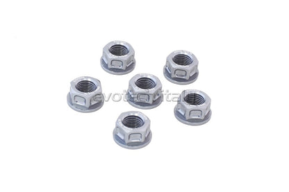 Evotech Srl Billet Aluminum Sprocket/Flange Nuts for Ducati, KTM, and Kawasaki (set of 6) - M10x1.25