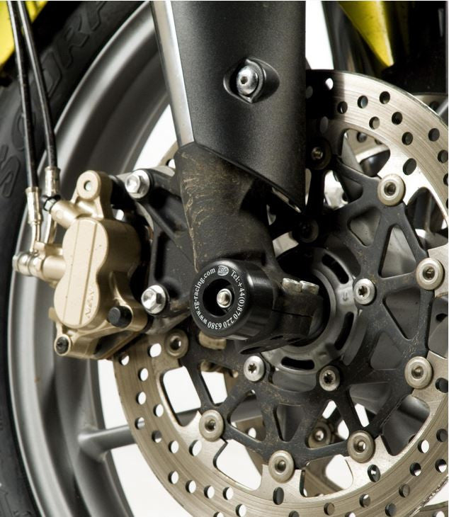 R&G Racing Front Axle Sliders / Protectors for Triumph Tiger 800/800XC '11-'14 & Tiger 800 XCX '15