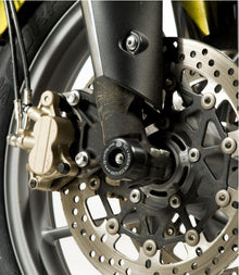 R&G Racing Front Axle Sliders / Protectors for Triumph Tiger 800/800XC '11-'14 & Tiger 800 XCX '15