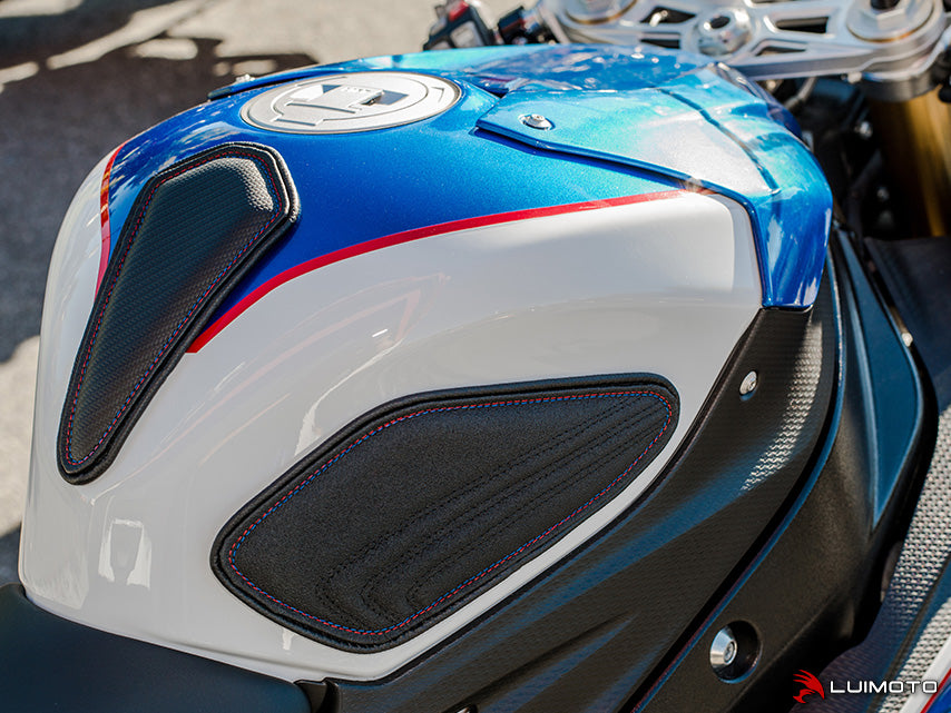 LUIMOTO TANK LEAF Tank Pads for the BMW S1000RR, HP4, & S1000R