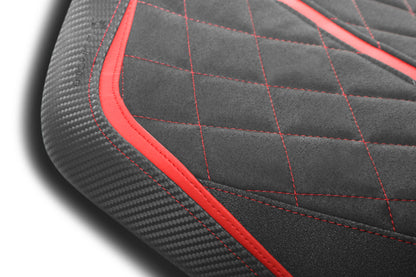 LUIMOTO GP Diamond Rider Seat Covers for the Aprilia RSV4 1100 (2021+) / Tuono V4 1100 (2022+)