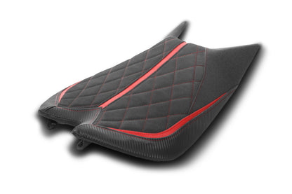 LUIMOTO GP Diamond Rider Seat Covers for the Aprilia RSV4 1100 (2021+) / Tuono V4 1100 (2022+)