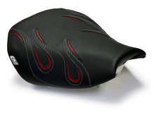 LUIMOTO (Flame Edition) Rider Seat Covers for the KAWASAKI ZX-10R (06-07)
