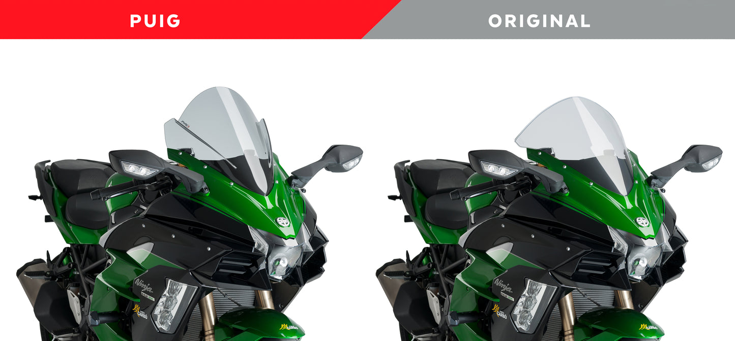 PUIG Z-Racing Windscreen for Kawasaki Ninja H2 SX / SE (18-22)
