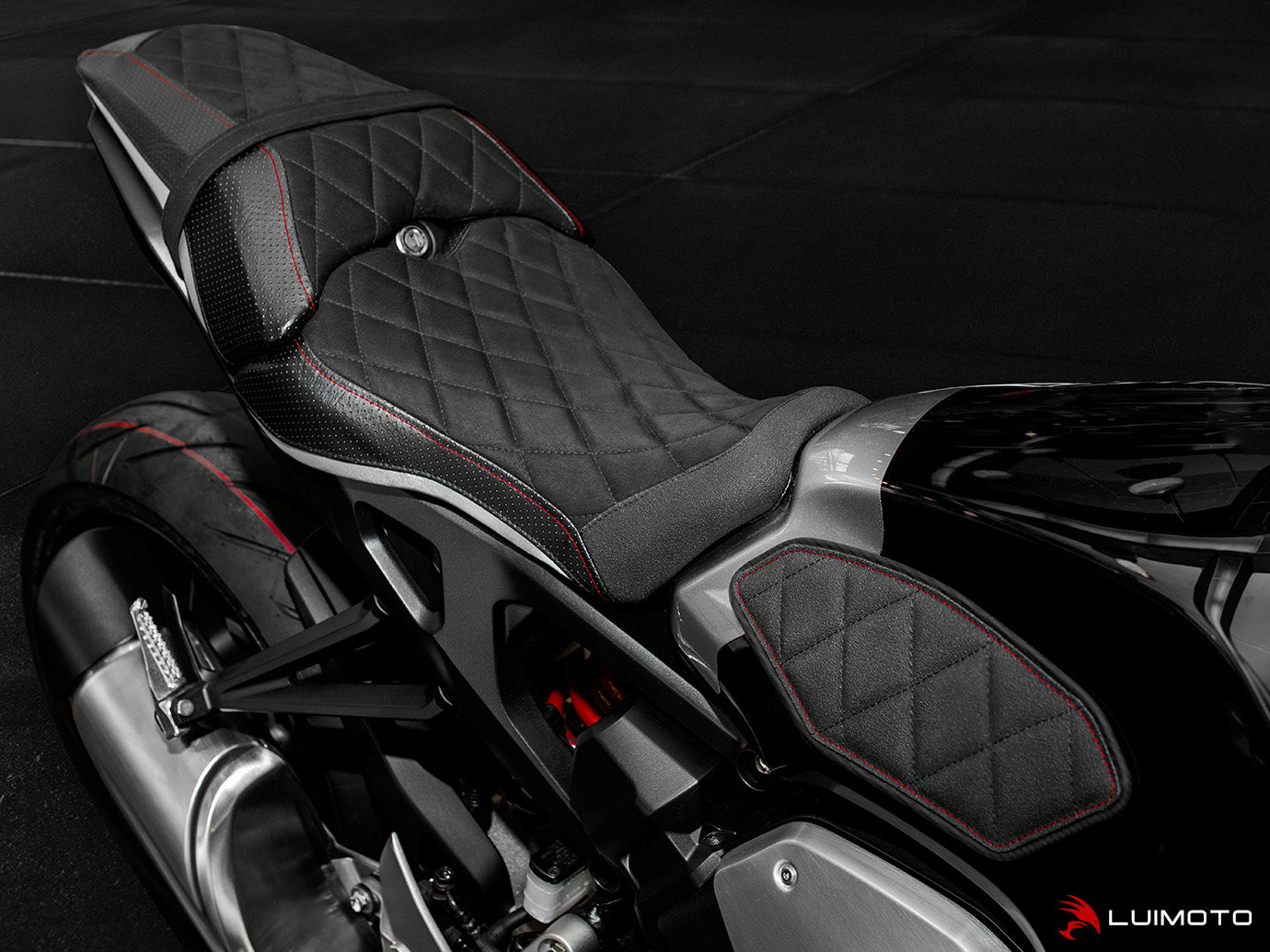 LUIMOTO DIAMOND SPORT Passenger Seat Cover for Honda CB1000R (2018+)