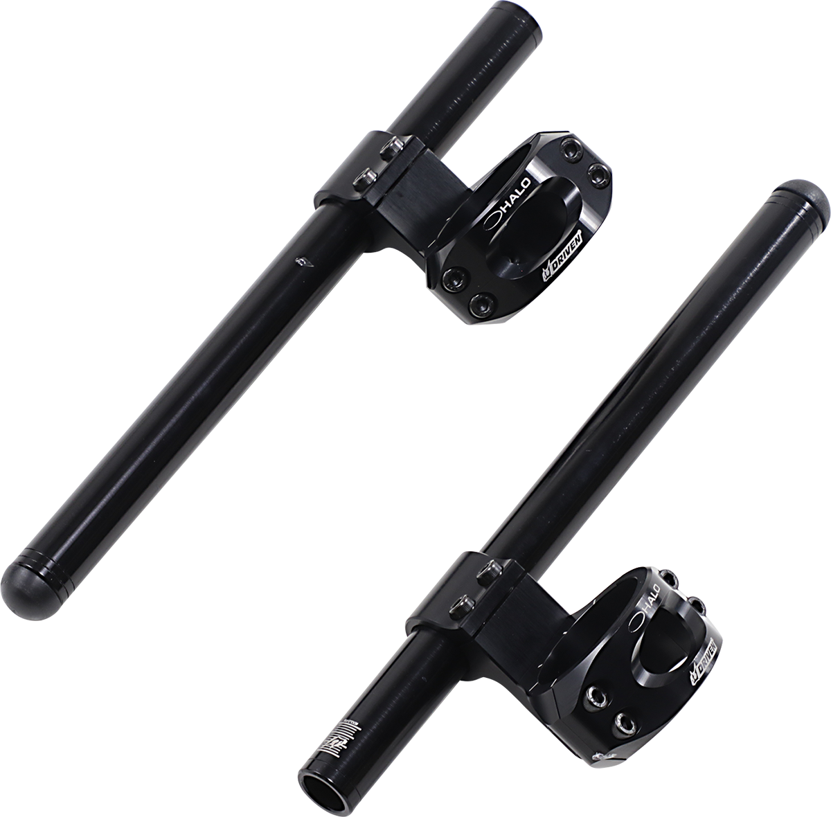 DRIVEN RACING Halo Clip-On Handlebar - Riser - 47 mm - Black DHCLOR-47BK