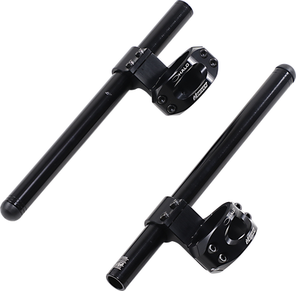 DRIVEN RACING Halo Clip-On Handlebar - Riser - 47 mm - Black DHCLOR-47BK