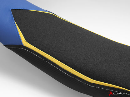 LUIMOTO ENDURO Rider Seat Cover for LOW SEAT for the HUSQVARNA FE 250 / 350 / 450 / 501 and TE 150 / 250i / 300i (2017+)