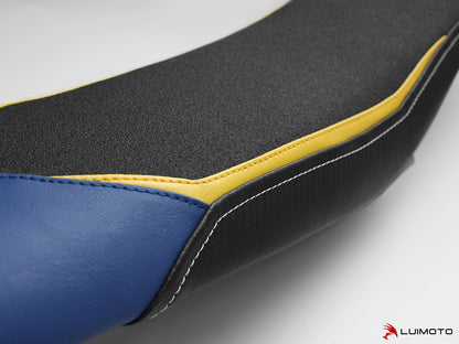 LUIMOTO ENDURO Rider Seat Cover for LOW SEAT for the HUSQVARNA FE 250 / 350 / 450 / 501 and TE 150 / 250i / 300i (2017+)