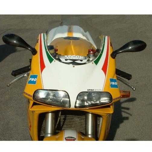 AviaCompositi Universal Carbon Fiber Mirror set - 28-42mm Mounting