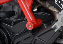 R&G Racing Frame Insert RED aluminium  LHS or RHS  Ducati Hypermotard 820 / Hyperstrada 820