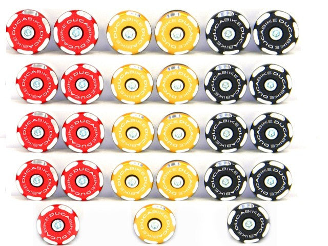 DBK Special Parts (Ducabike) Contrast Cut Frame Plug Kit for the Ducati Streetfighter 1098 / 848