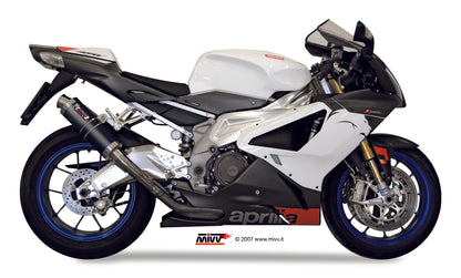 MIVV 2 Slip-on, GP Carbon, Standard Exhaust For Aprilia RSV 1000 04-08 and Tuono Fighter 1000 06-10