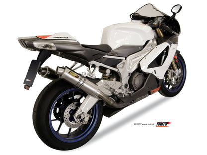 MIVV 2 Slip-on, GP Titan, Standard Exhaust For Aprilia RSV 1000 04-08 and Tuono Fighter 1000 06-10