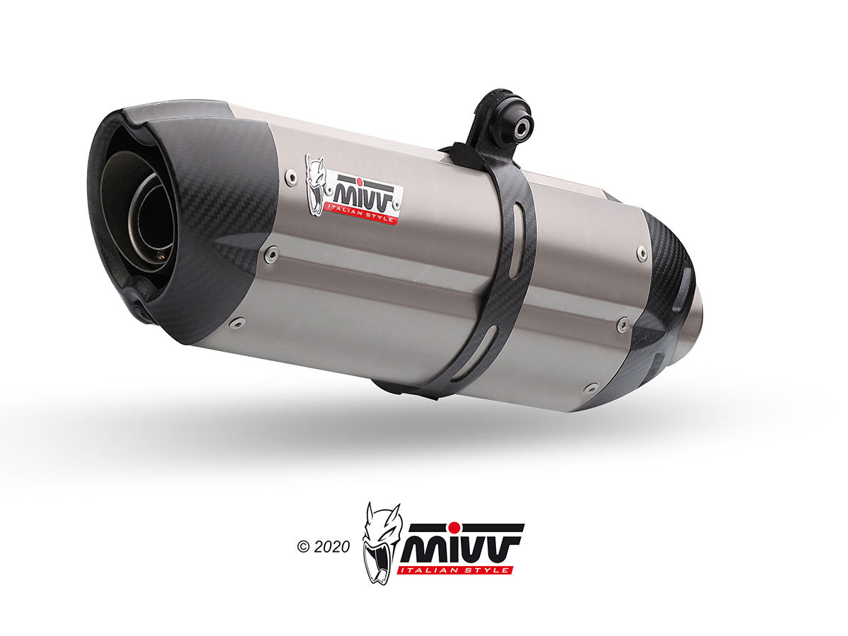 MIVV 2 Slip-on, Suono Full Titanium, Standard Exhaust For Aprilia RSV 1000 04-08, Tuono Fighter 1000 06-10