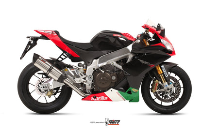 MIVV Slip-on, Suono Stainless Steel, Standard Exhaust For Aprilia RSV4 APRC 2011-2016