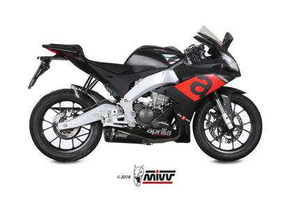 MIVV Slip-on, Delta Race Black, Standard Exhaust For Aprilia RS 125 2017-2020