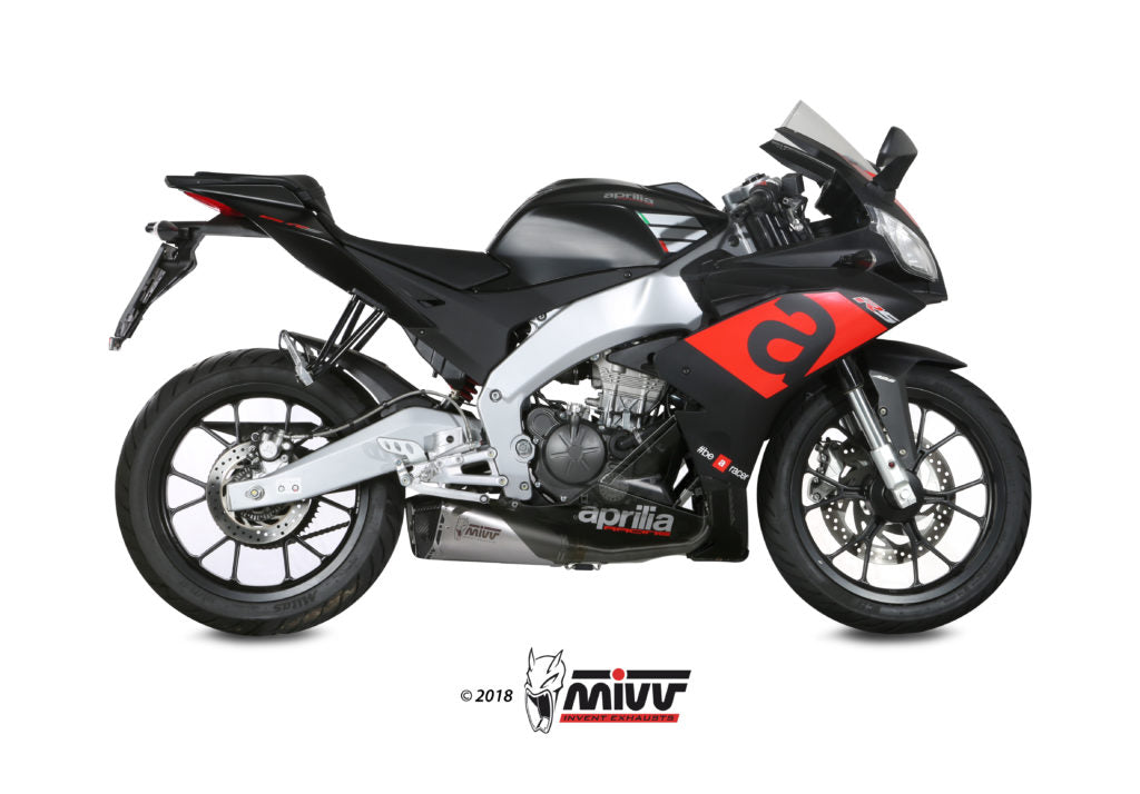 MIVV Slip-on, Delta Race Stainless Steel, Standard Exhaust For Aprilia RS 125 2017-2020