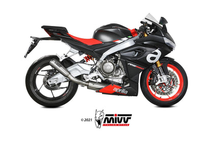 MIVV Full System 1x1, X-M1 Titan, Alto/High up Exhaust For Aprilia RS 660 20-21, Tuono 660 21
