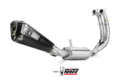 MIVV Full System 1x1, Delta Race Carbon, Alto/High up Exhaust For Aprilia RS 660 20-21, Tuono 660 21