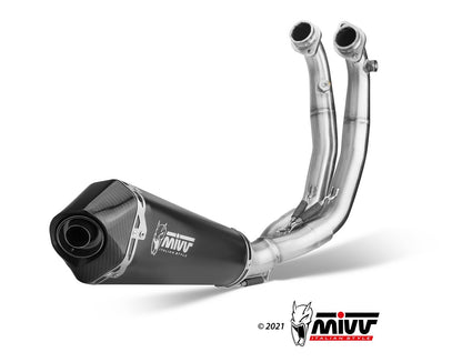 MIVV Full System 1x1, Delta Race Black, Standard Exhaust For Aprilia RS 660 / Tuono 660