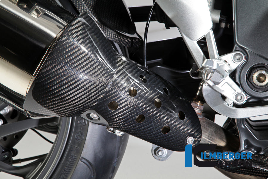 Ilmberger Carbon Front Silencer Exhaust Protector, Carbon for the BMW K 1300 R/S 2008-2024