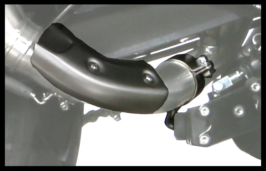 MIVV No-kat Pipe (Optional original heat shield mounting kit) For BMW G 310 GS 2017-2021
