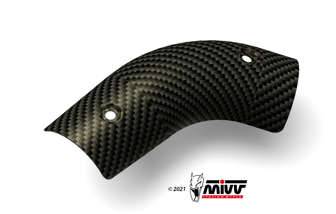 MIVV optional carbon heat shield Exhaust For Kawasaki Z1000SX (Ninja 1000) 2020-2022