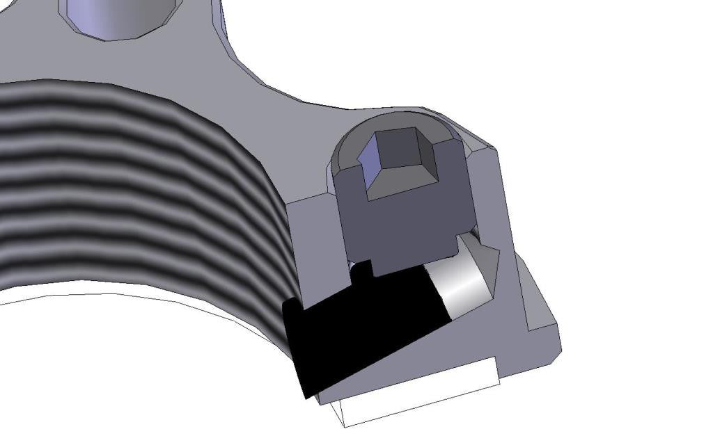 Gilles ACMA Aluminum Top Yoke Nut for BMW, Kawasaki, Suzuki, and Yamaha (M28x1.0)