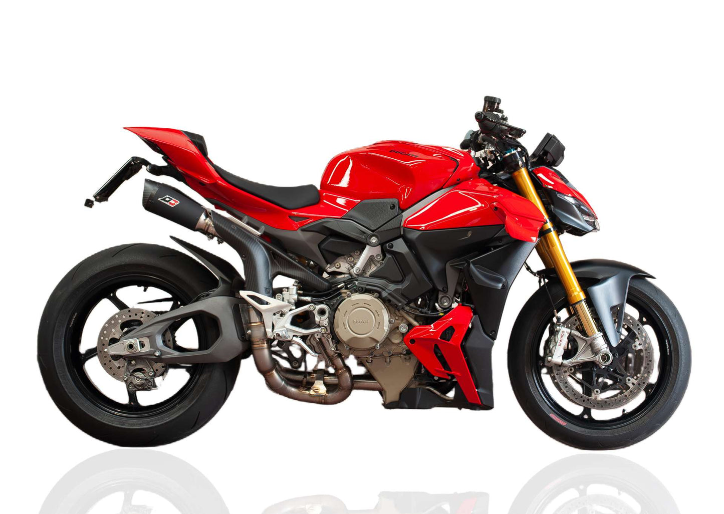 QD Exhaust Twin GUNSHOT DARK MATTER Semi-Full Exhaust for the Ducati Panigale / Streetfighter V4 (2025+)