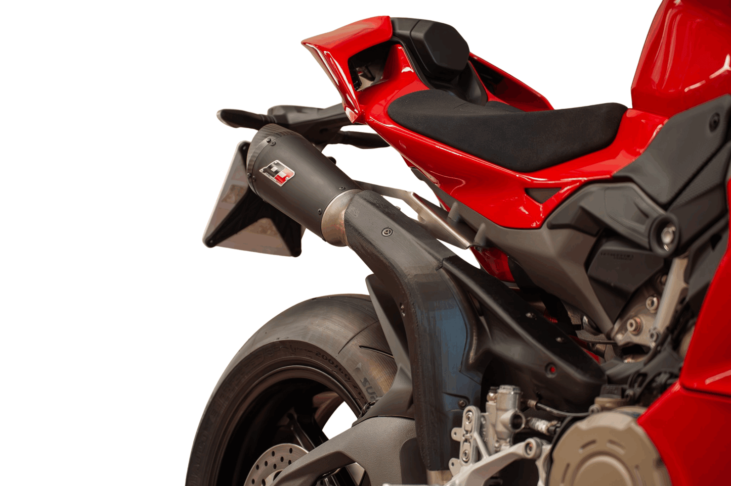 QD Exhaust Twin GUNSHOT DARK MATTER Semi-Full Exhaust for the Ducati Panigale / Streetfighter V4 (2025+)