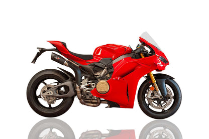 QD Exhaust Twin GUNSHOT DARK MATTER Semi-Full Exhaust for the Ducati Panigale / Streetfighter V4 (2025+)