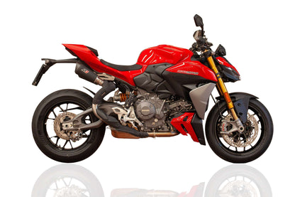 QD Exhaust Twin GUNSHOT DARK MATTER Slip-on Exhaust for the Ducati Panigale / Streetfighter V2 (2025+)