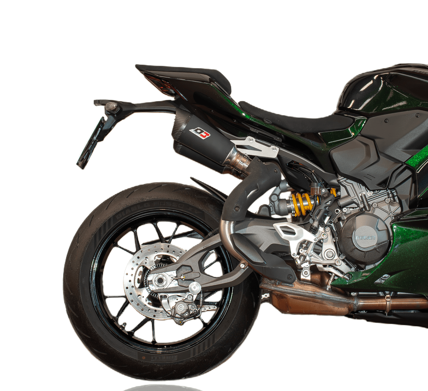 QD Exhaust Twin GUNSHOT DARK MATTER Slip-on Exhaust for the Ducati Panigale / Streetfighter V2 (2025+)